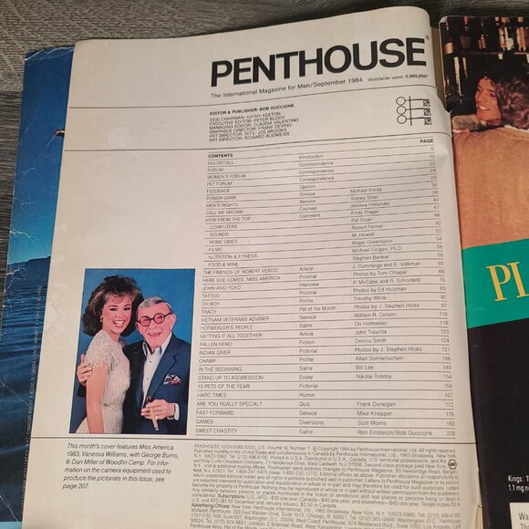 Vintage Penthouse 15th Anniversary Issue September 1984 George Burns - Picture 5 of 14